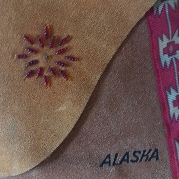 Fringed Suede small purse Made in Alaska - Picture 5 of 6